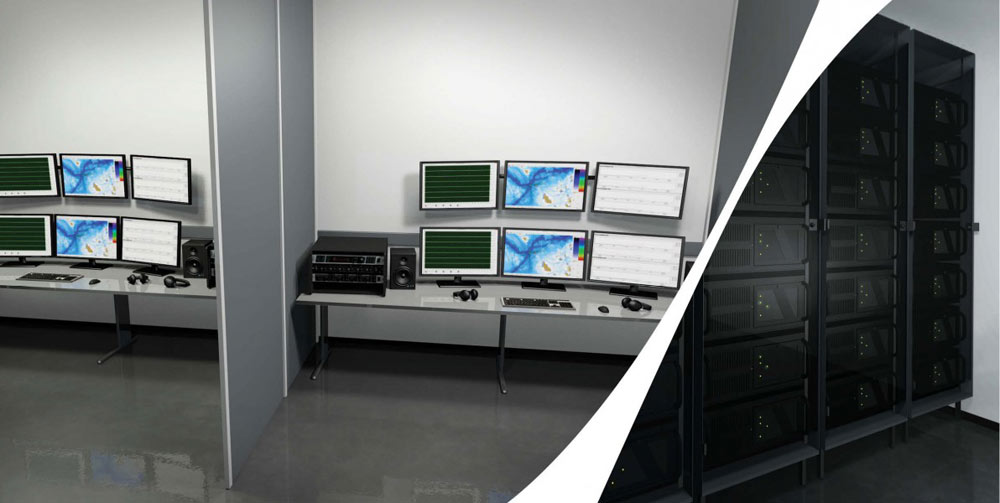 Underwater surveillance system (IS UNWAS™) listening stations and server room